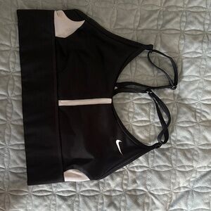 Nike Women's Black and White Sports Bra